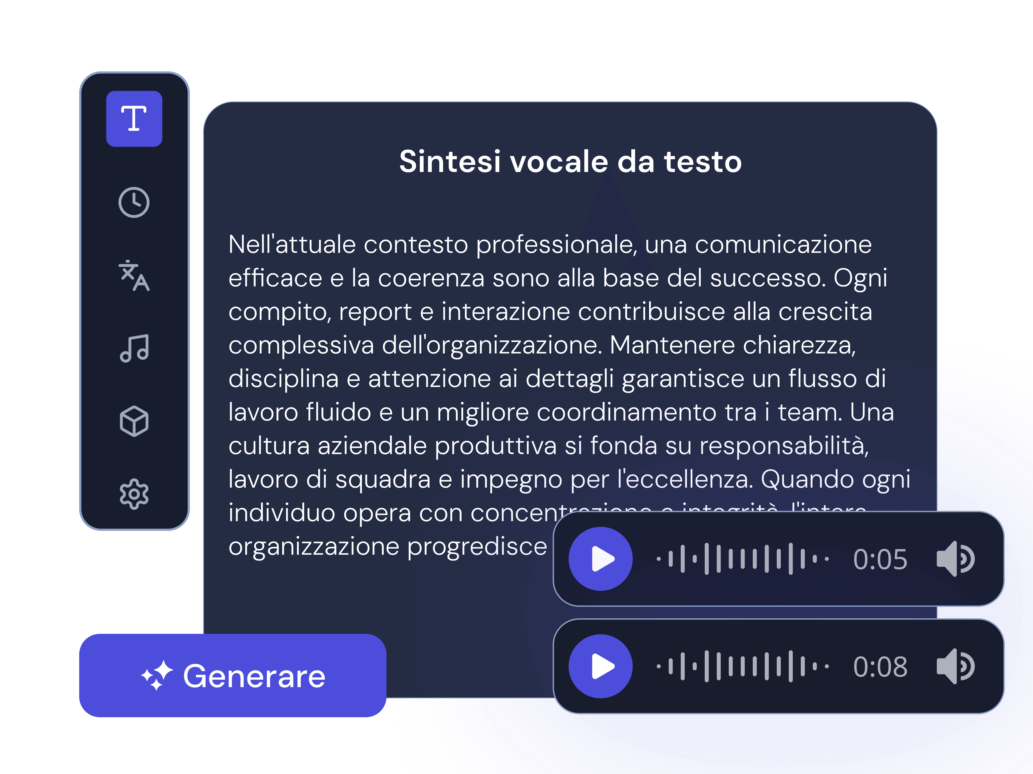 Come funziona la conversione da testo a voce in movcut.ai?